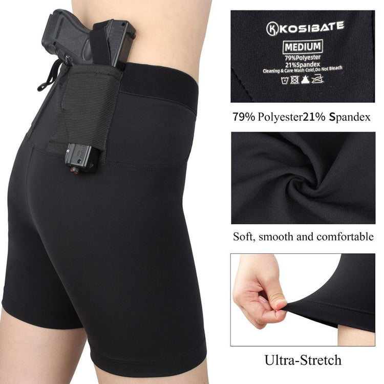 Kosibate - Concealed Carry Short Leggings for Pistols